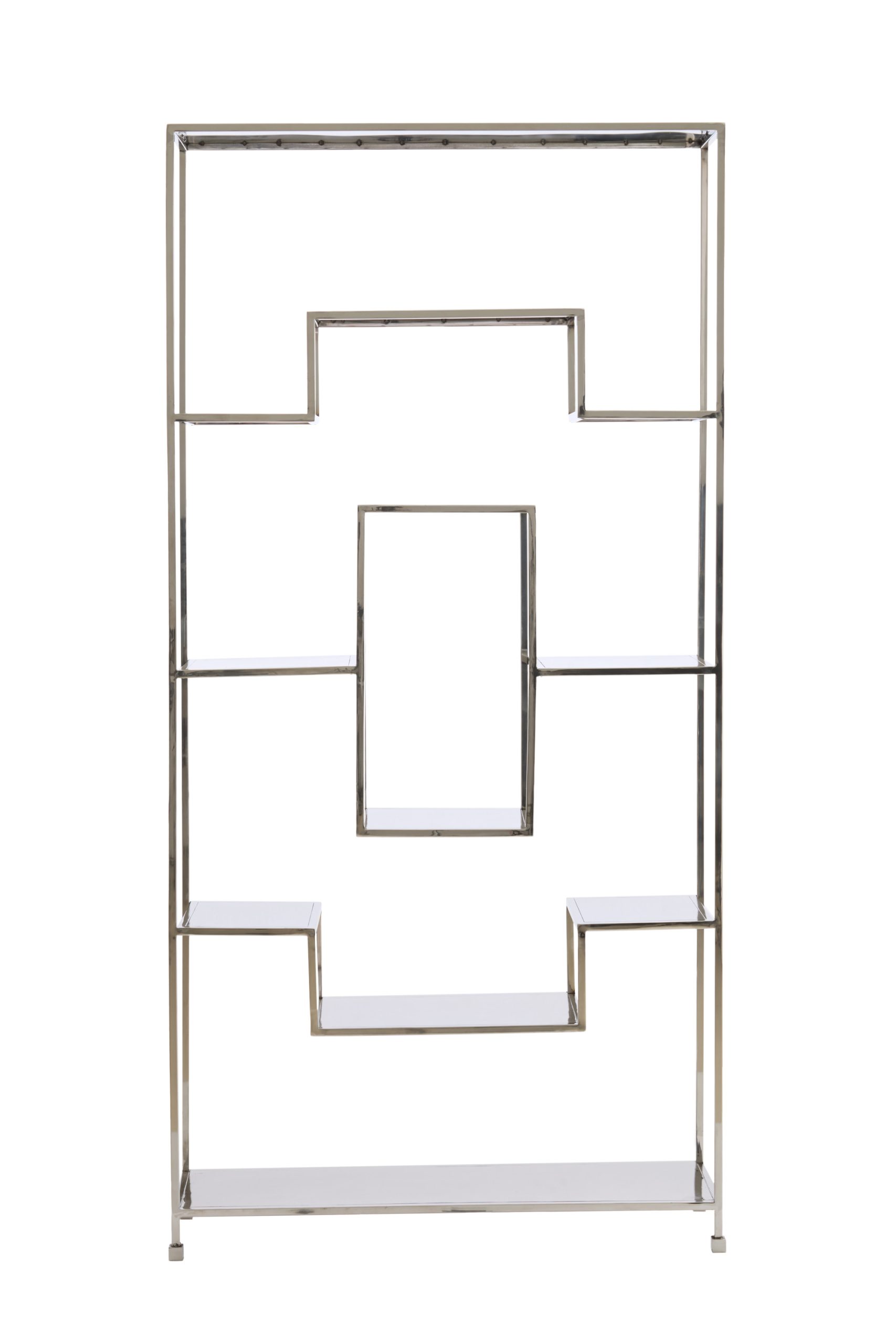Light & Living Kast open 100x30x205 cm REZINA nikkel