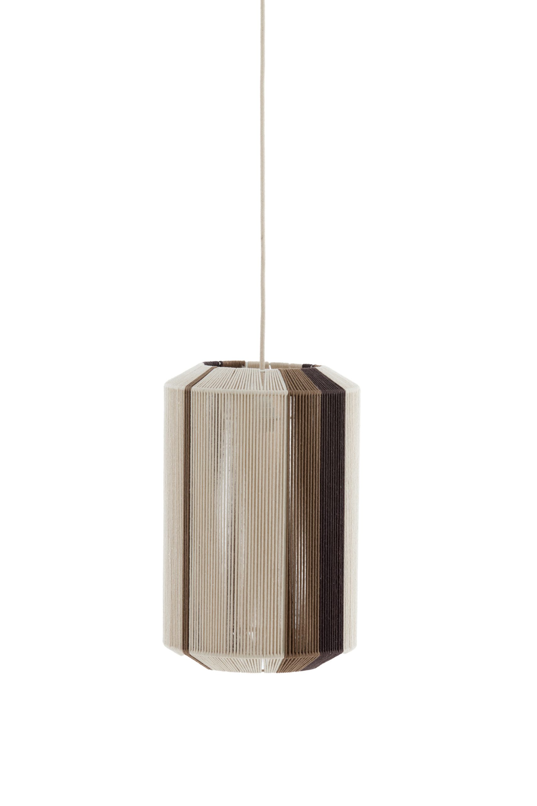 Light & Living Hanglamp Ø30x46 cm KOZANA crème+donker bruin