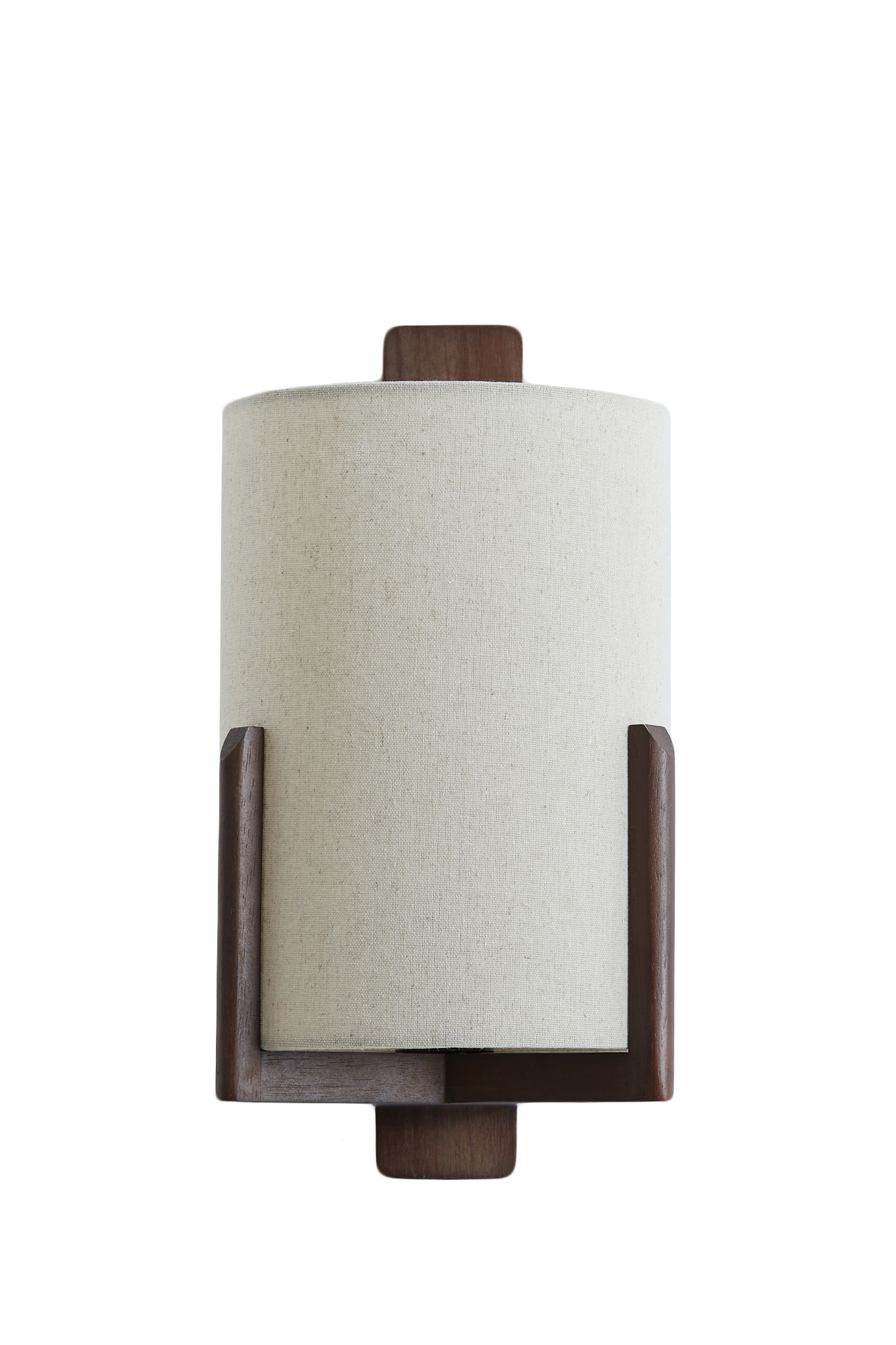 Light & Living Wandlamp 22x18x36 cm LITTO donker bruin+linnen naturel
