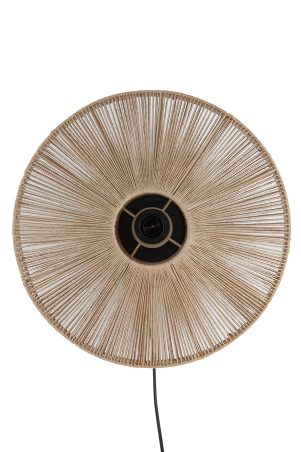 Light & Living Wandlamp Ø43x43 cm LYRA naturel+mat zwart