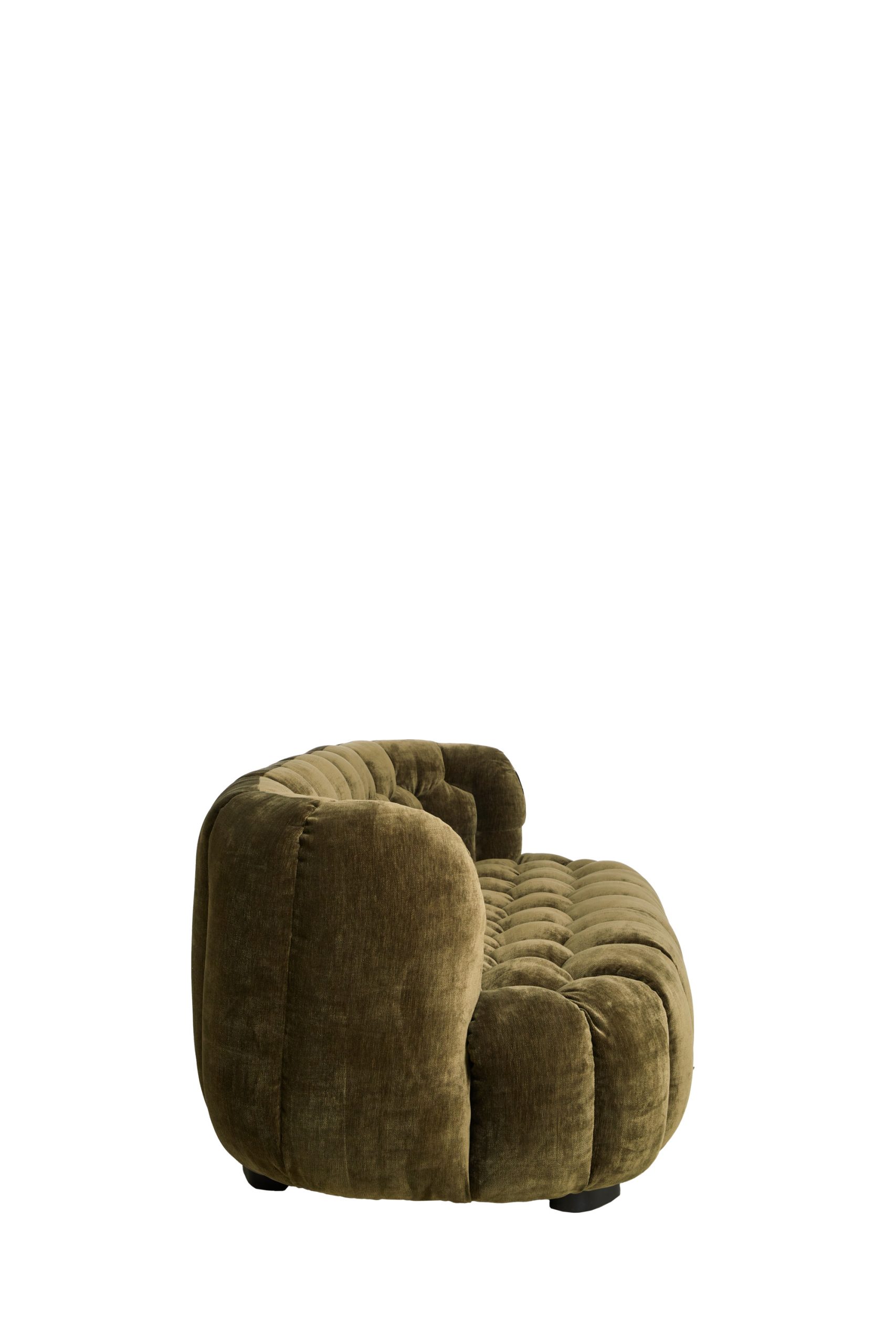 Light & Living Bank 200x100x78 cm AMARA velvet olijf groen