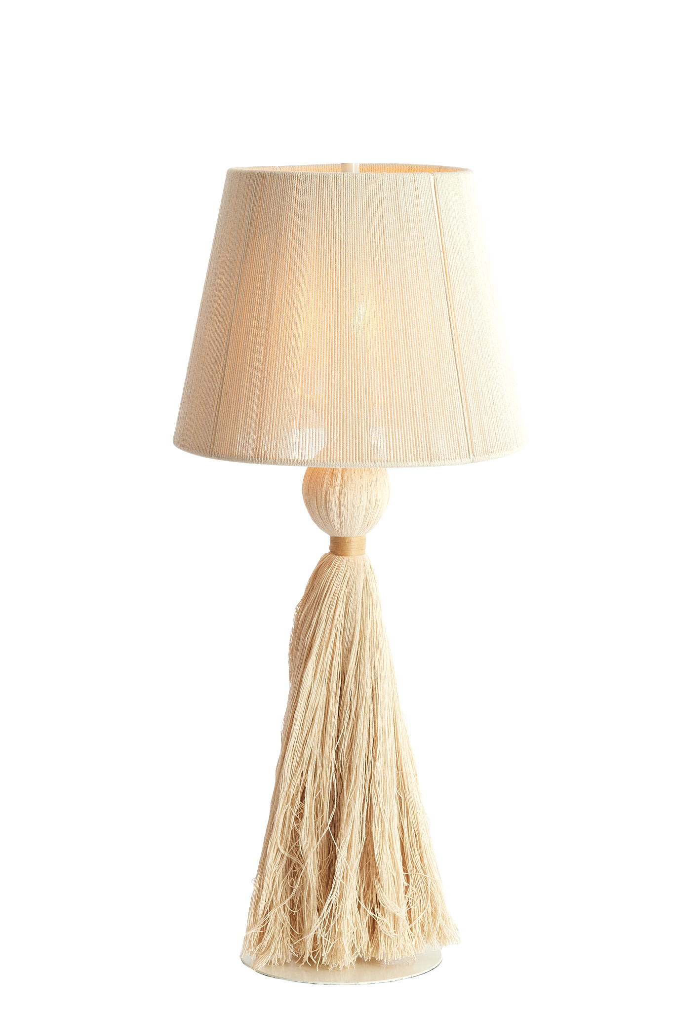Light & Living Tafellamp Ø31x70 cm ESPINO crème+naturel