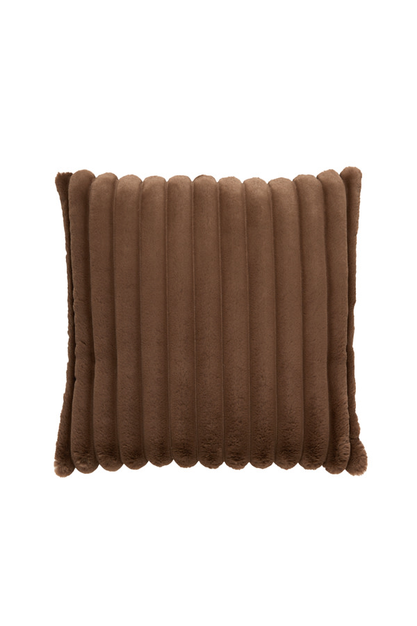 Light & Living Kussen 45x45 cm VAJEN velvet donker bruin