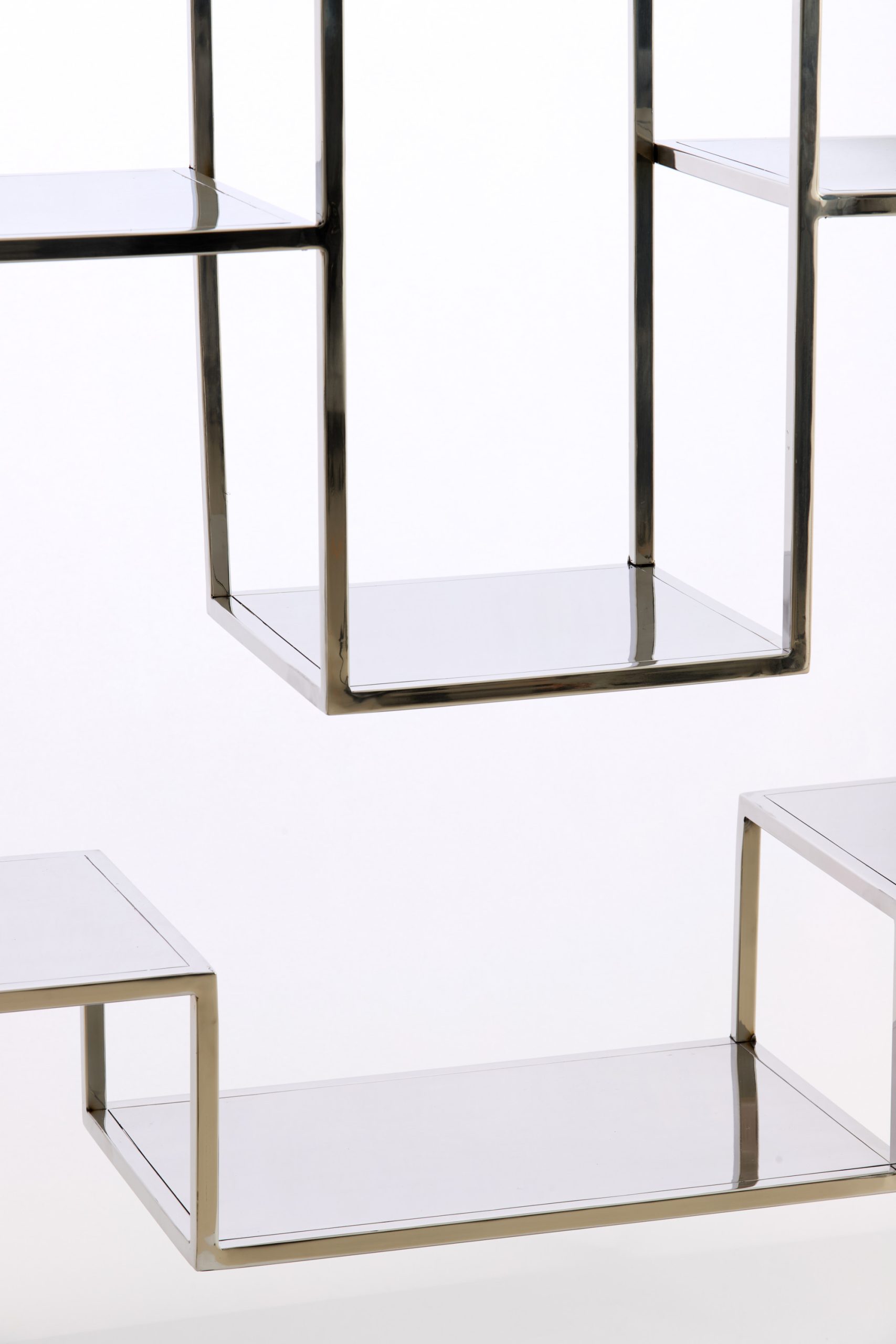 Light & Living Kast open 100x30x205 cm REZINA nikkel