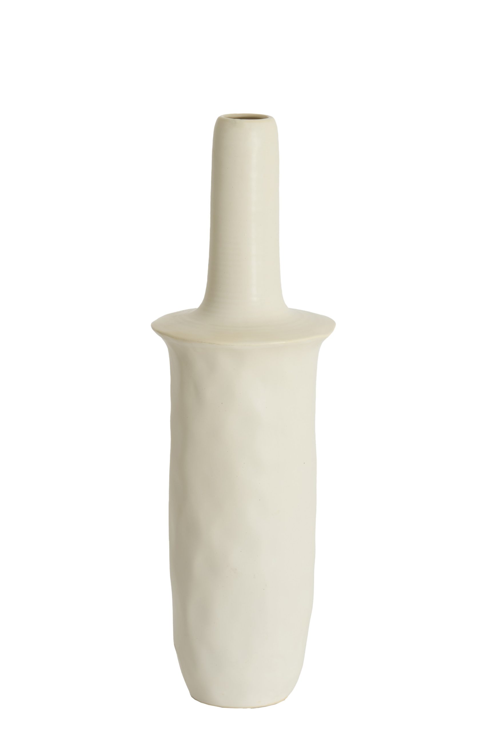 Light & Living Vaas deco Ø20x65,5 cm SENNES keramiek mat crème