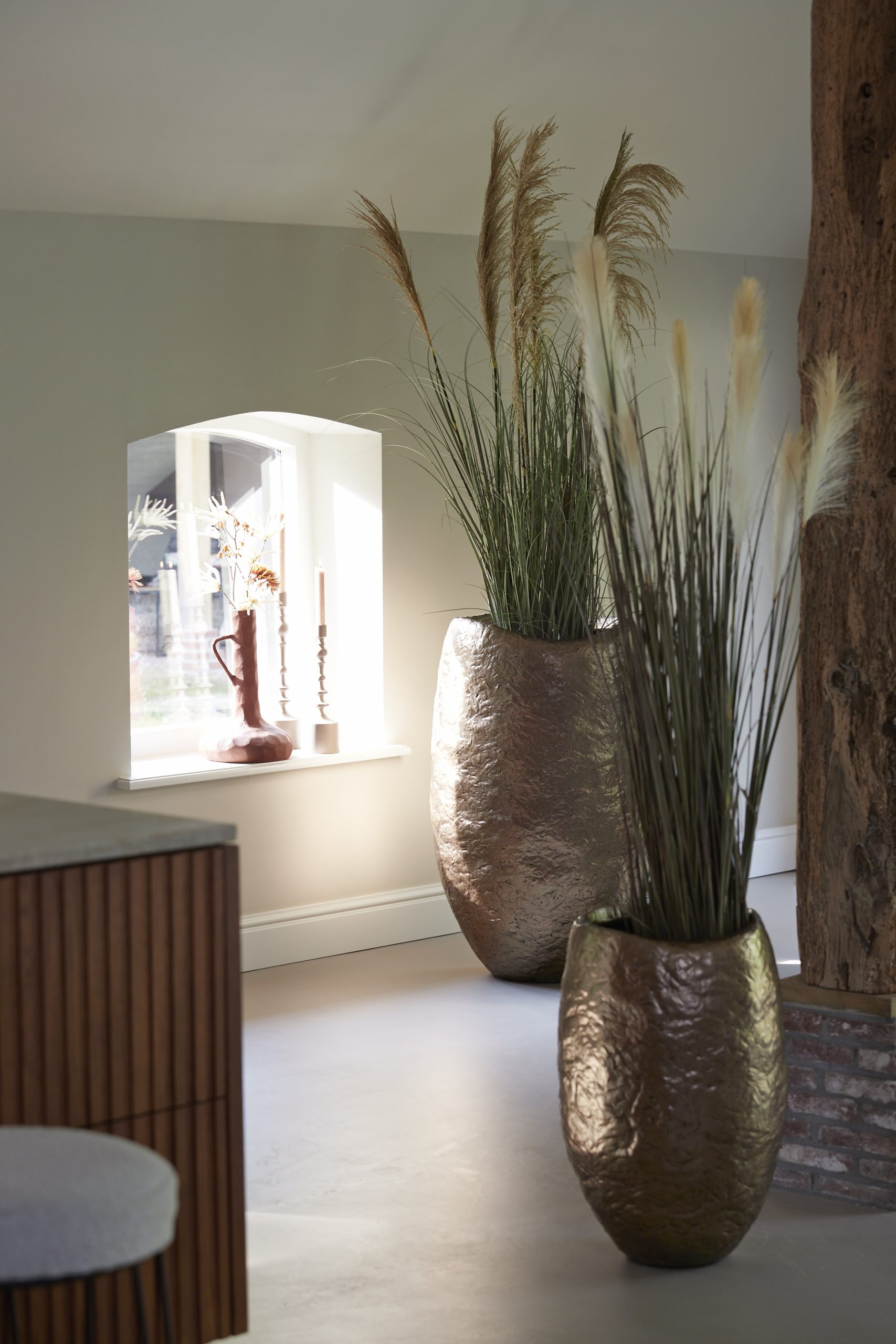 Light & Living Vaas deco Ø59x90 cm TINGRI antiek brons