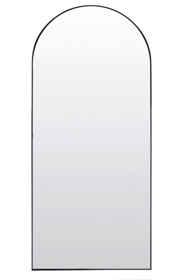 Light & Living Spiegel 80x1,5x180 cm ZENETO helder glas+zwart