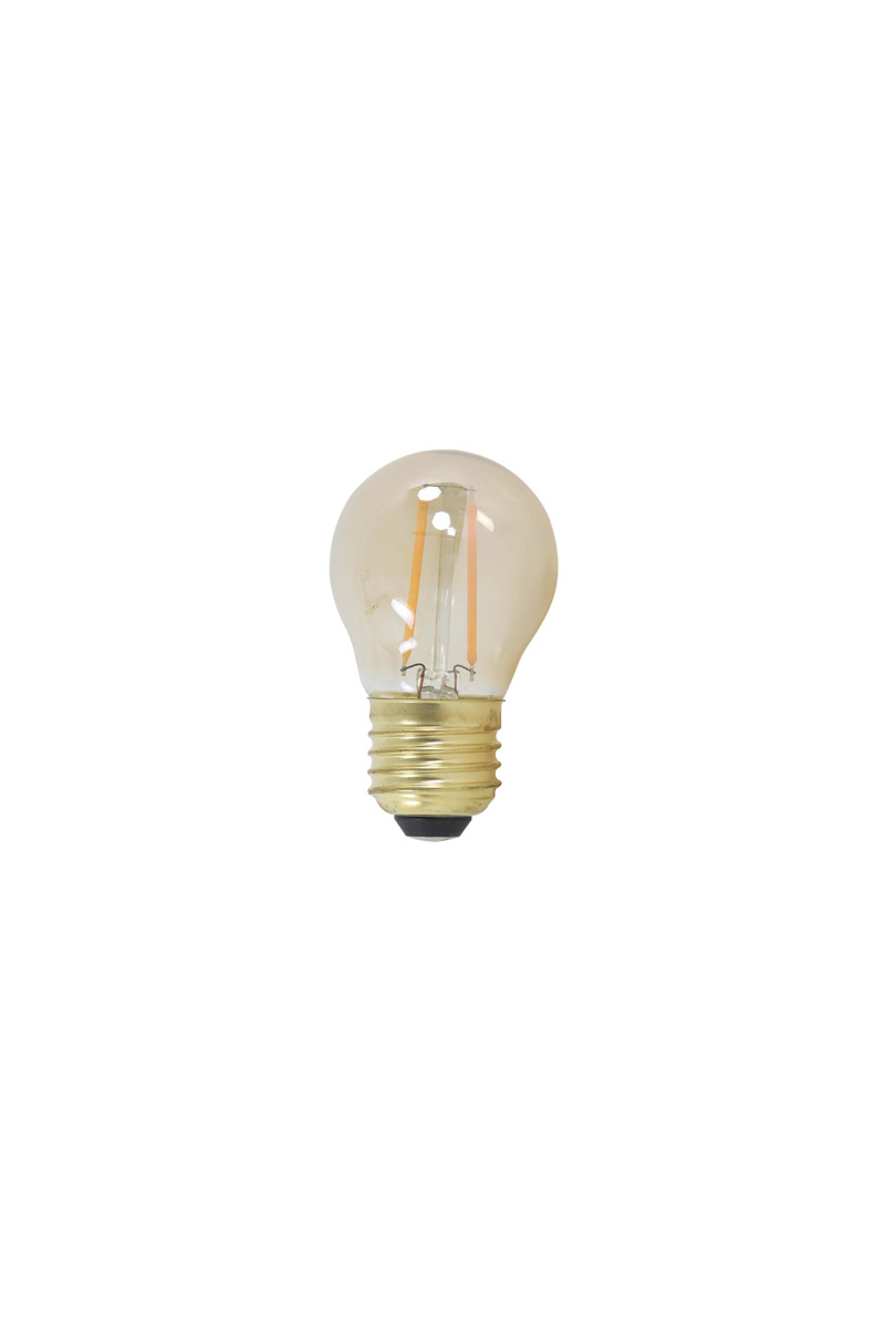 Light & Living LED kogel Ø4,5x7,5 cm LIGHT 2W amber E27 dimbaar