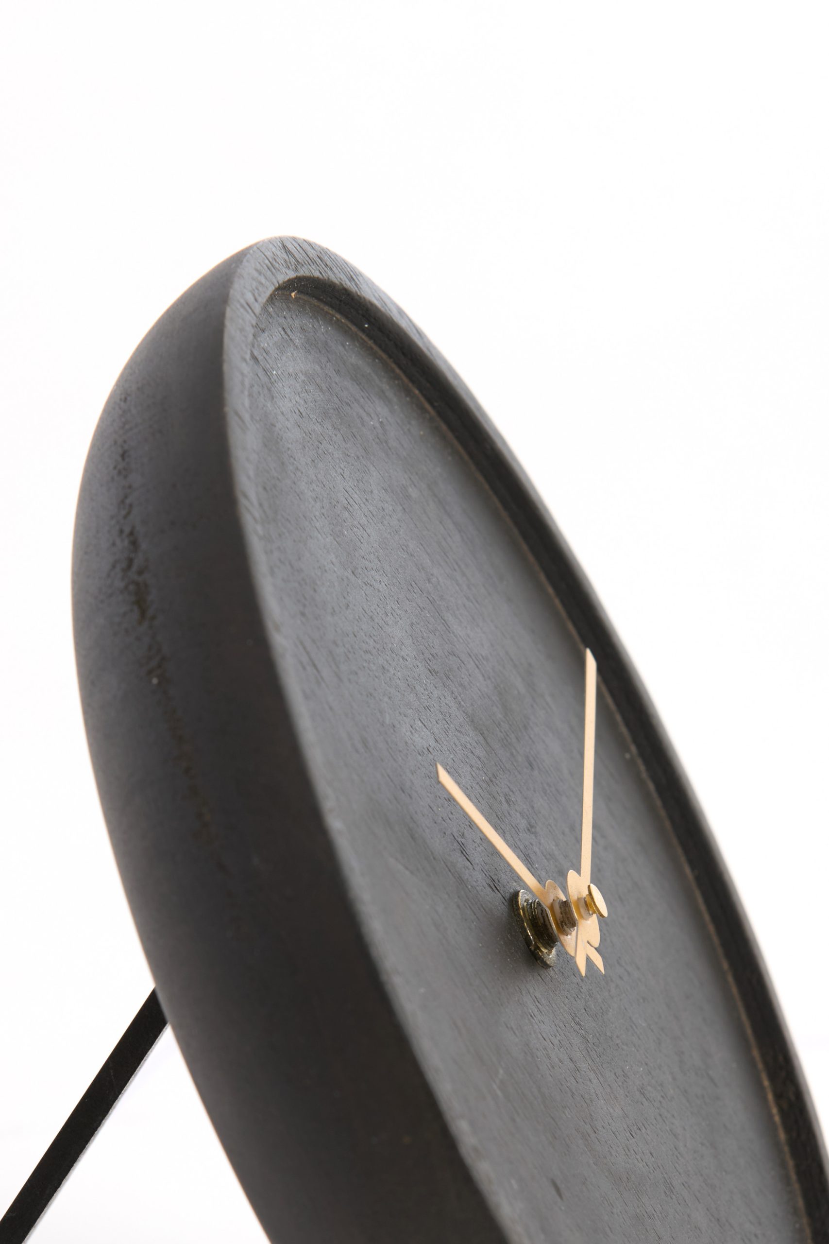 Light & Living Klok Ø20 cm VETI mango hout donker bruin+goud