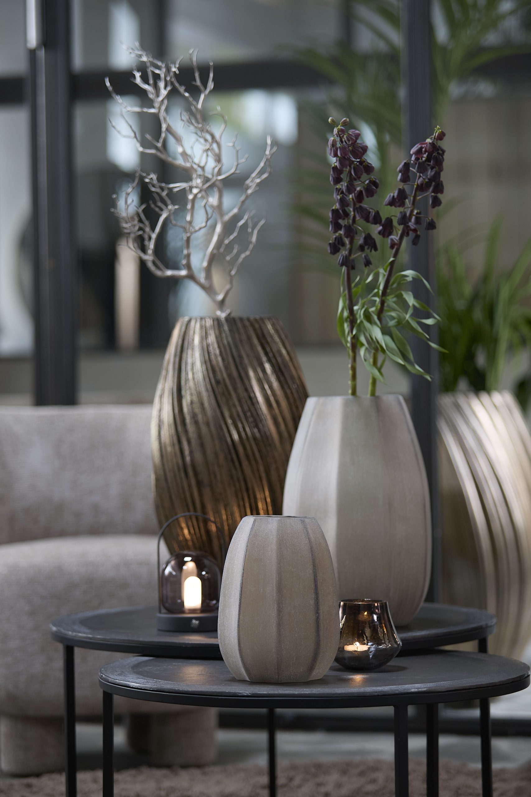 Light & Living Vaas Ø17x23,5 cm BRADLEY glas licht bruin
