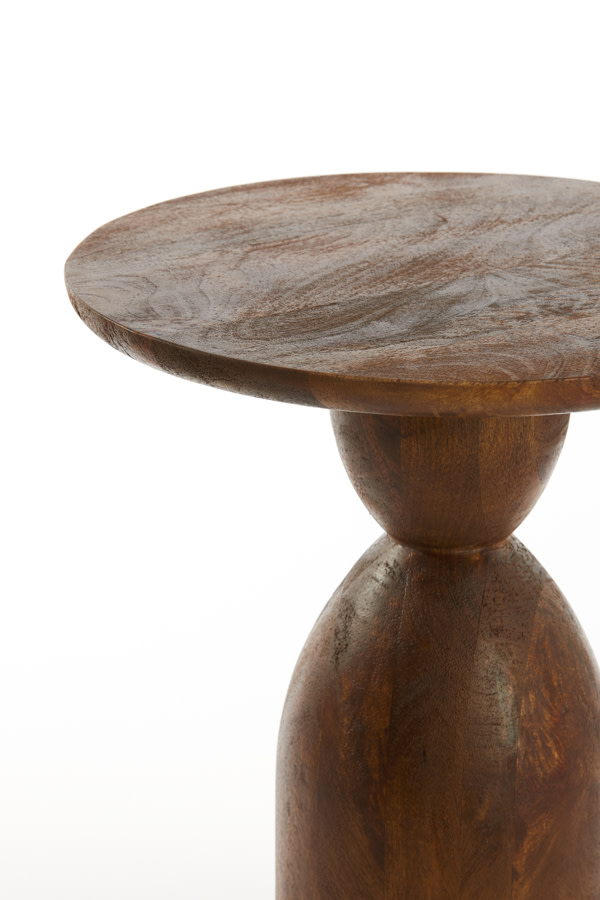 Light & Living Bijzettafel Ø40x50 cm TORIR mango hout bruin