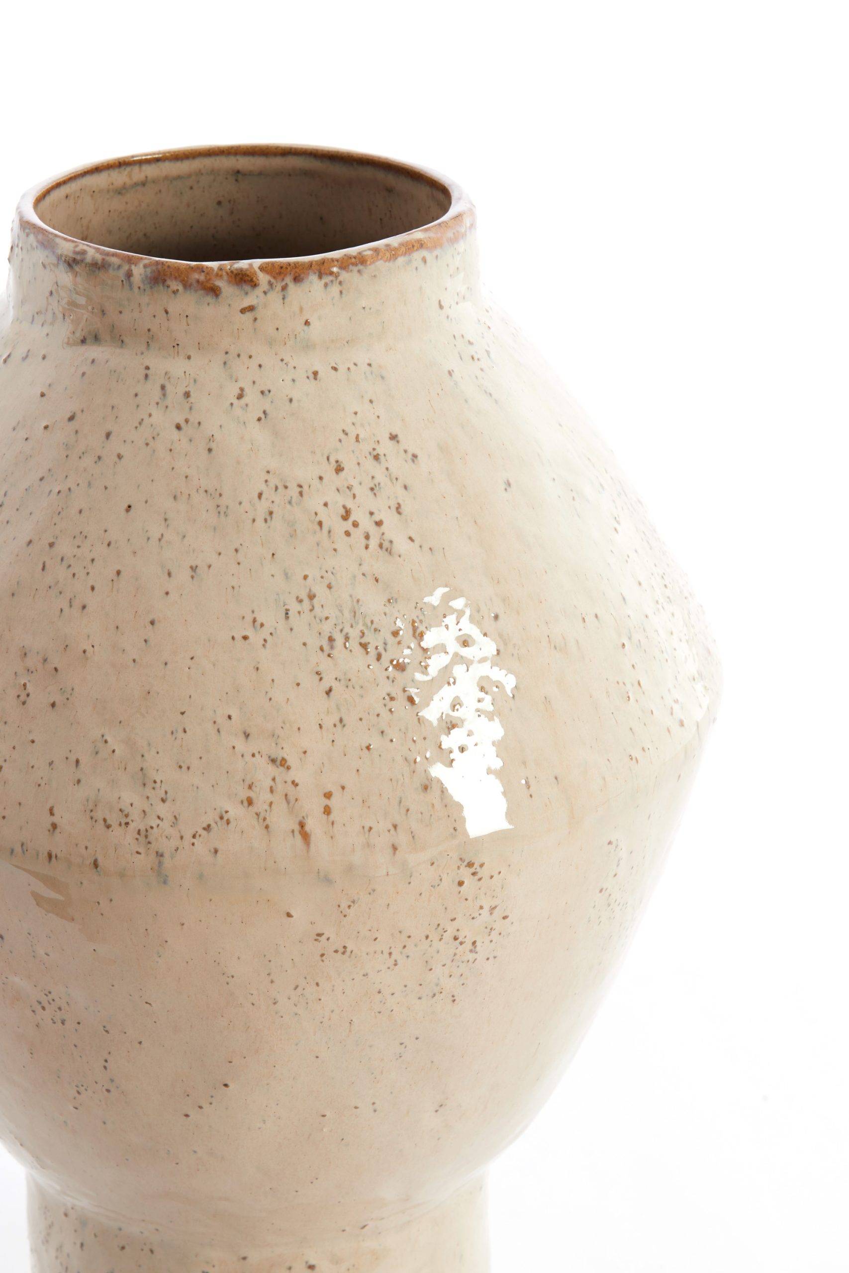Light & Living Vaas deco Ø29x41 cm VASORA keramiek glans taupe