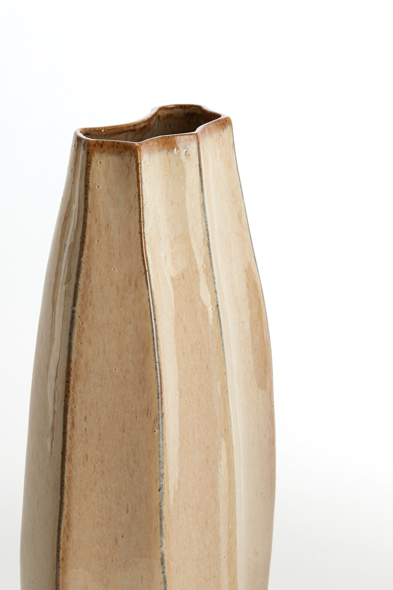 Light & Living Vaas deco 19,5x11x34,5 cm CHIADO glans beige