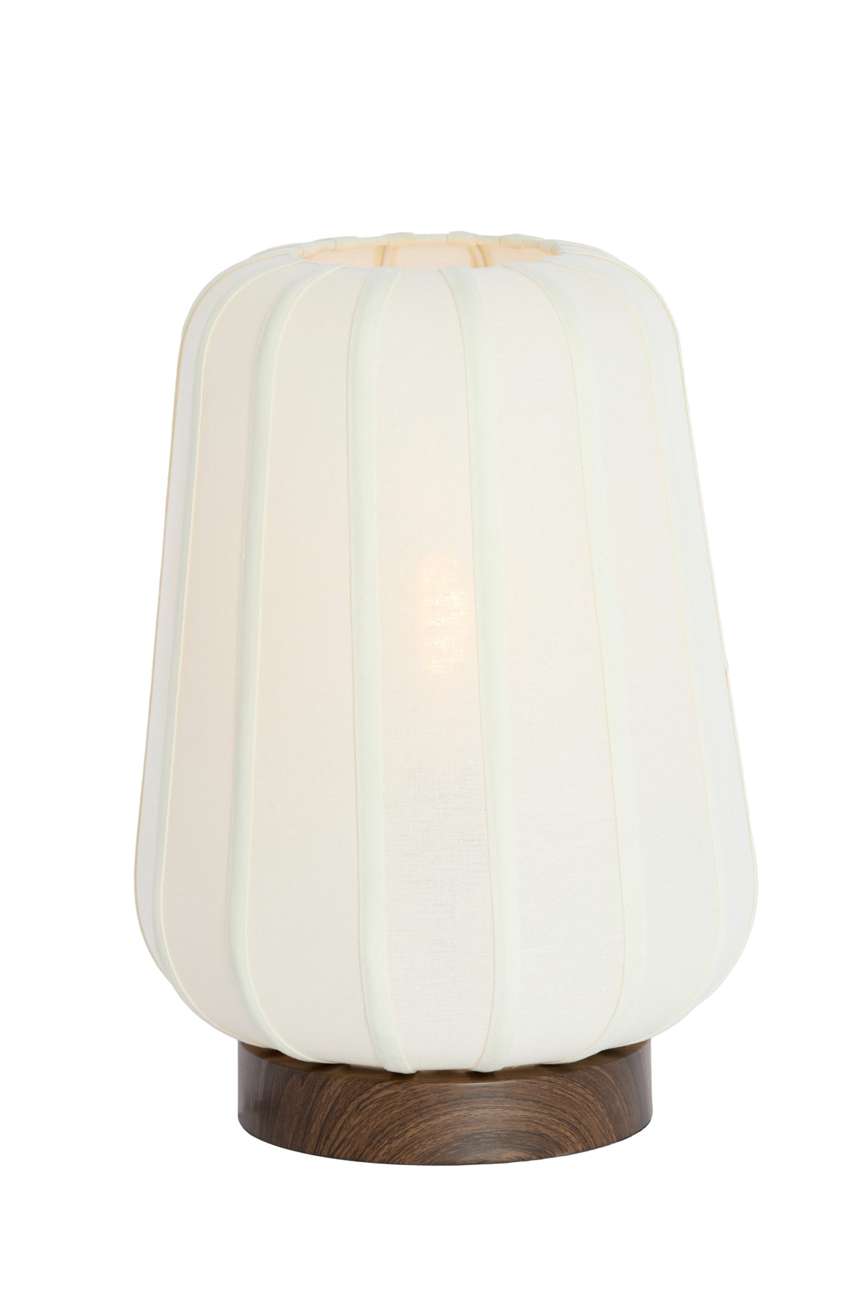 Light & Living Tafellamp Ø30x41,5 cm BIBIA hout print donker bruin+wit