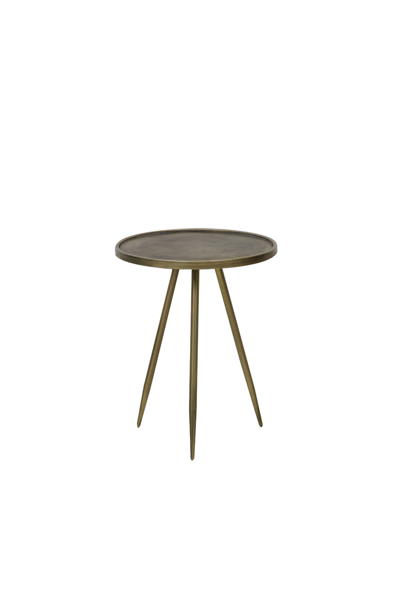 Light & Living Bijzettafel Ø39,5x50,5 cm ENVIRA antiek goud