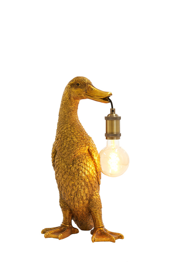 Light & Living Tafellamp 23,5x23x48,5 cm DUCK antiek brons