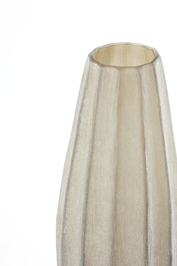 Light & Living Vaas Ø17,5x44,5 cm BRADLEY glas licht bruin