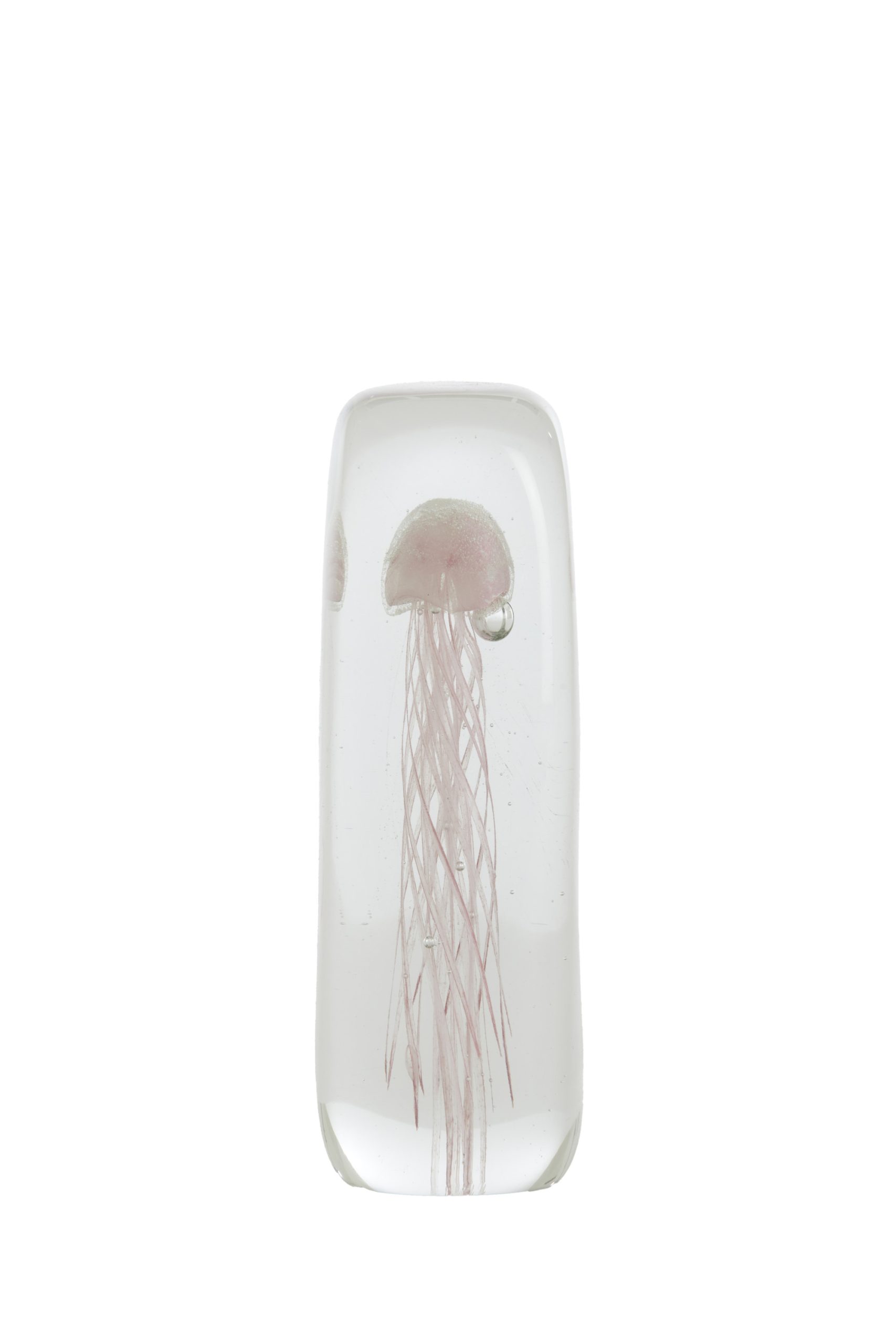 Light & Living Ornament 6x6x18,5 cm JELLYFISH glas licht roze