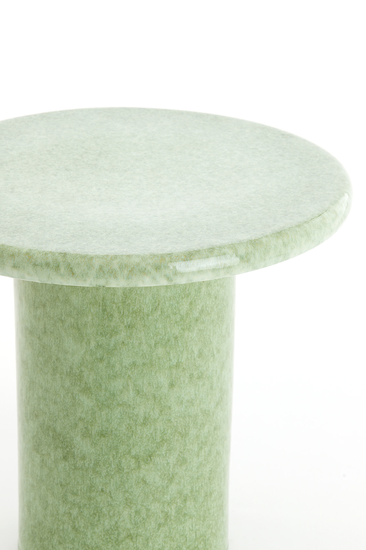 Light & Living Bijzettafel Ø40,5x35,5 cm TUDO keramiek mint groen-groen