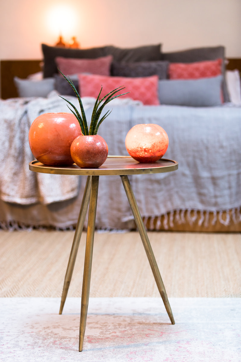 Light & Living Bijzettafel Ø39,5x50,5 cm ENVIRA antiek goud