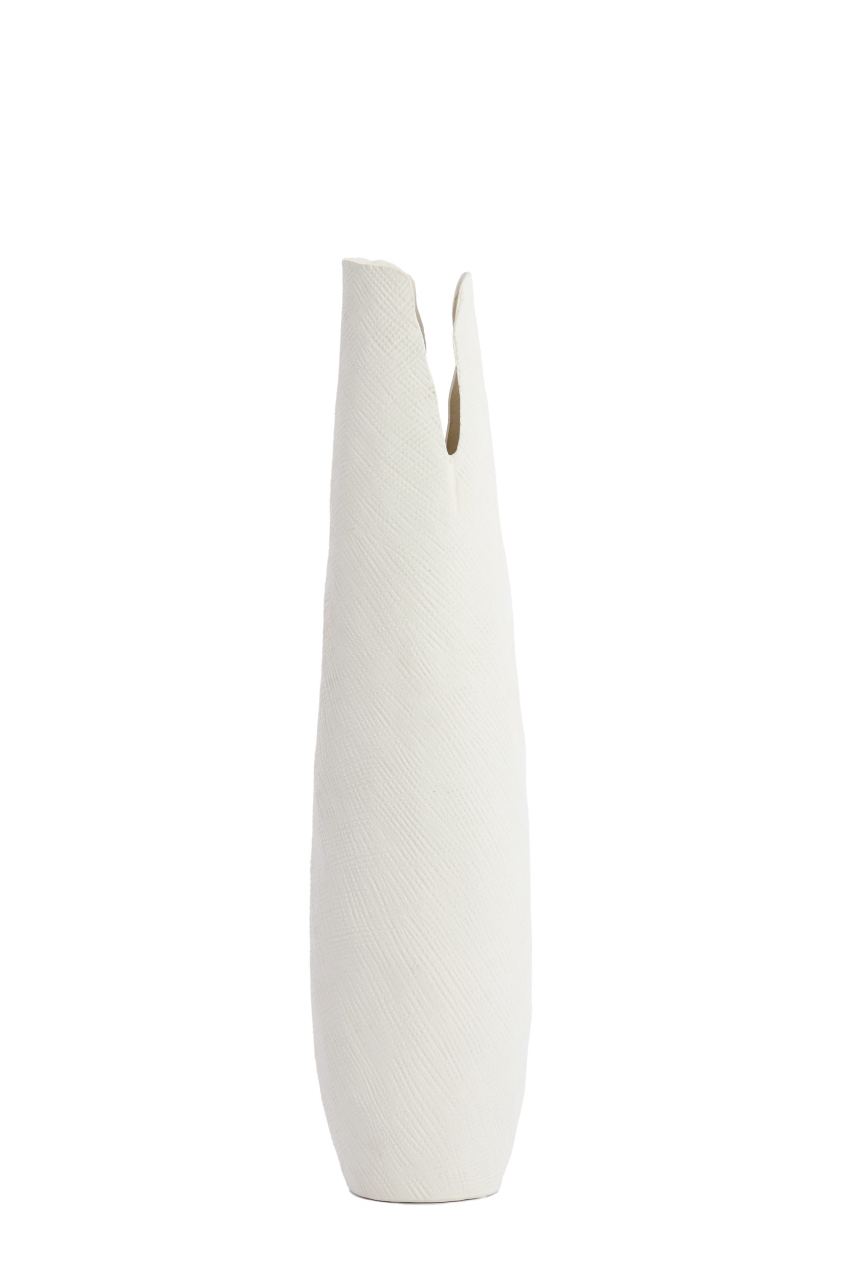 Light & Living Vaas deco 19x18,5x77,5 cm MESA keramiek crème