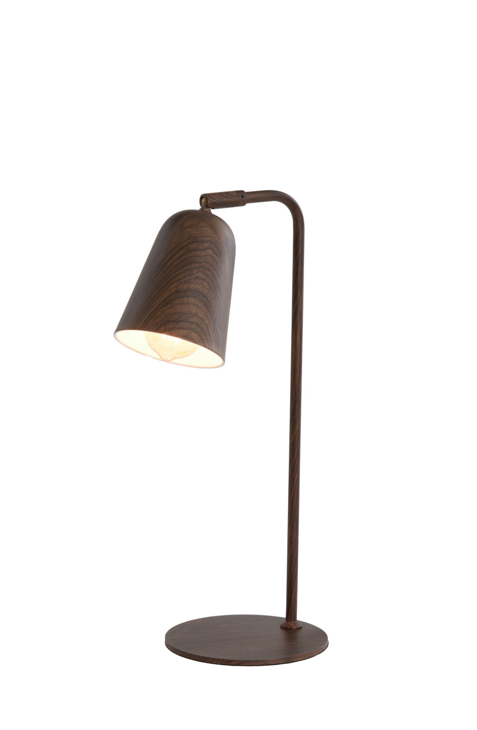 Light & Living Tafellamp 26,5x16x47 cm SALOMO hout print donker bruin