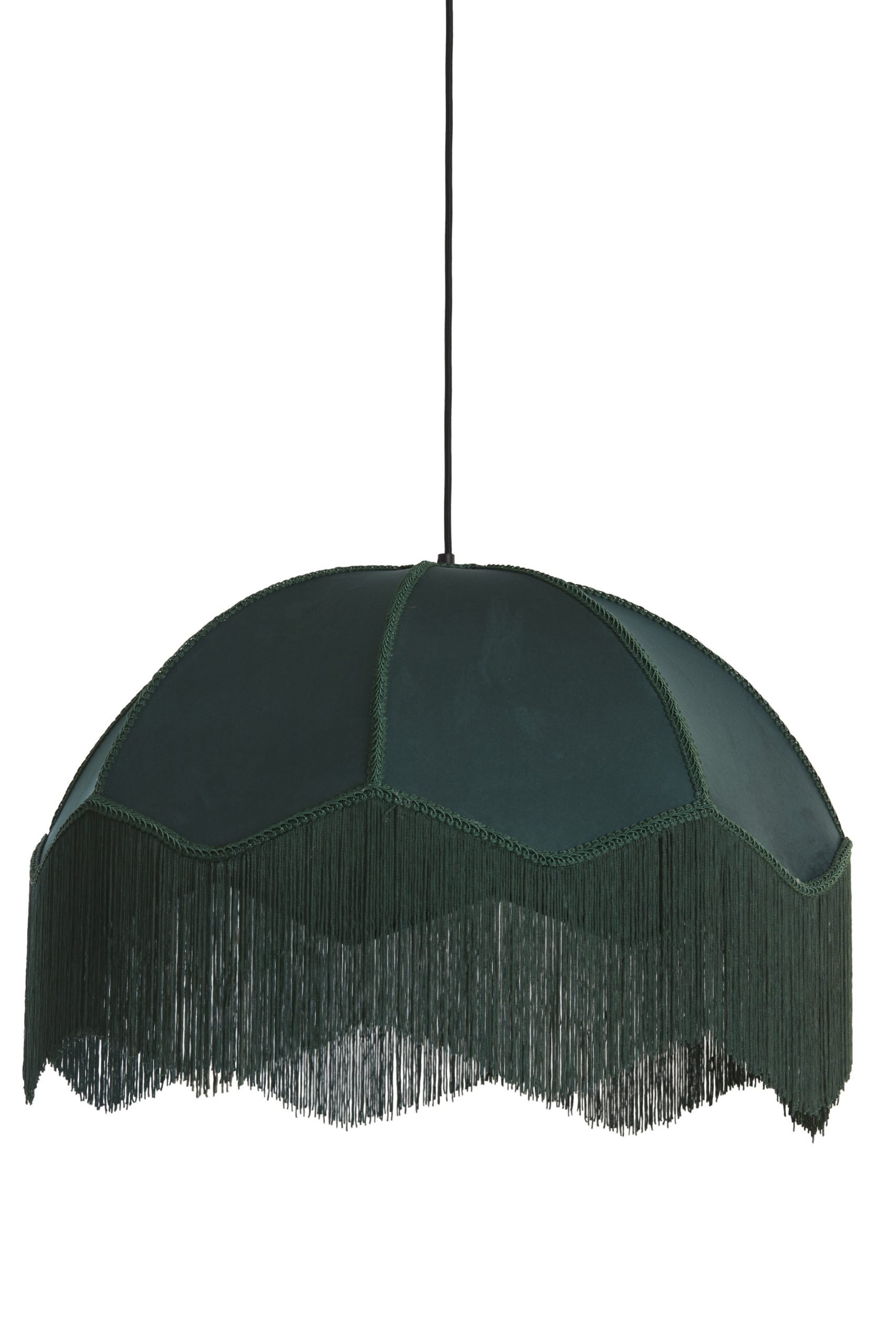 Light & Living Hanglamp Ø60x41 cm MALACIA velvet groen