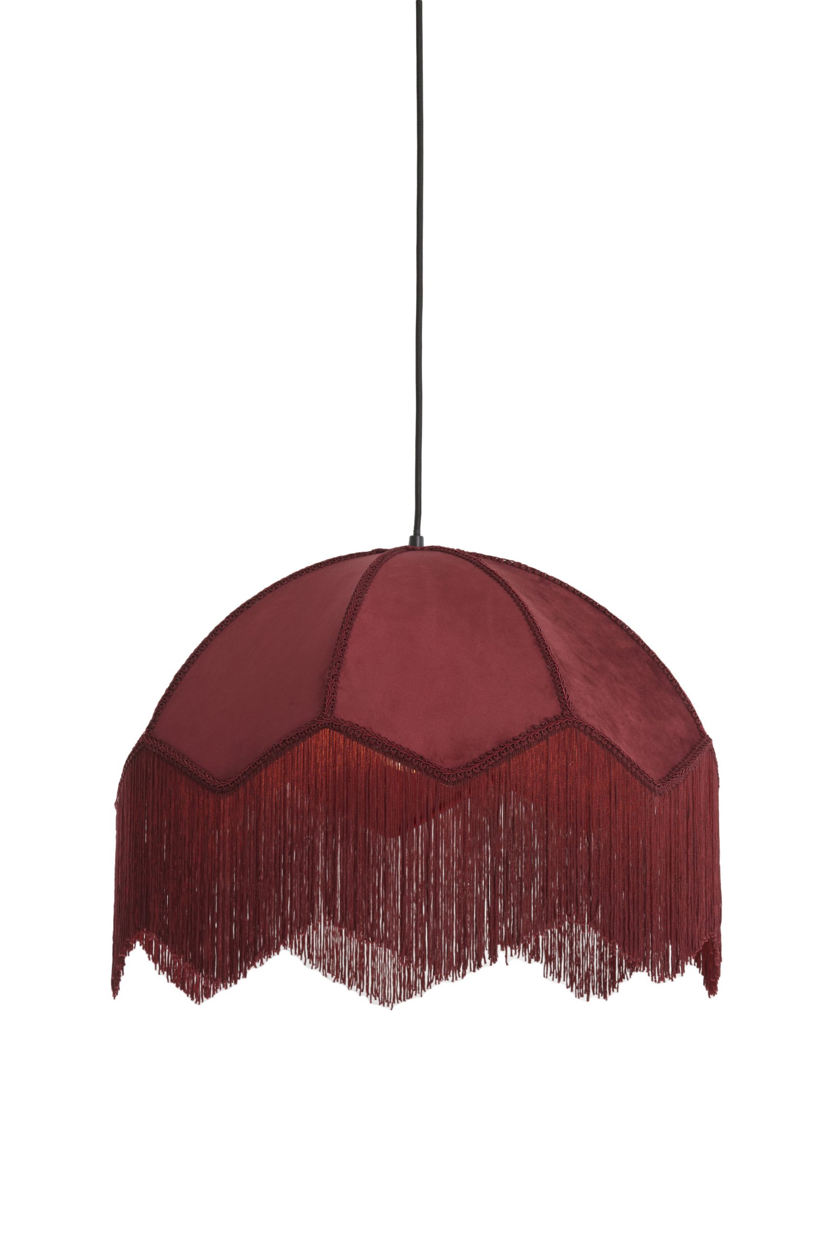 Light & Living Hanglamp Ø60x41 cm MALACIA velvet bordeaux
