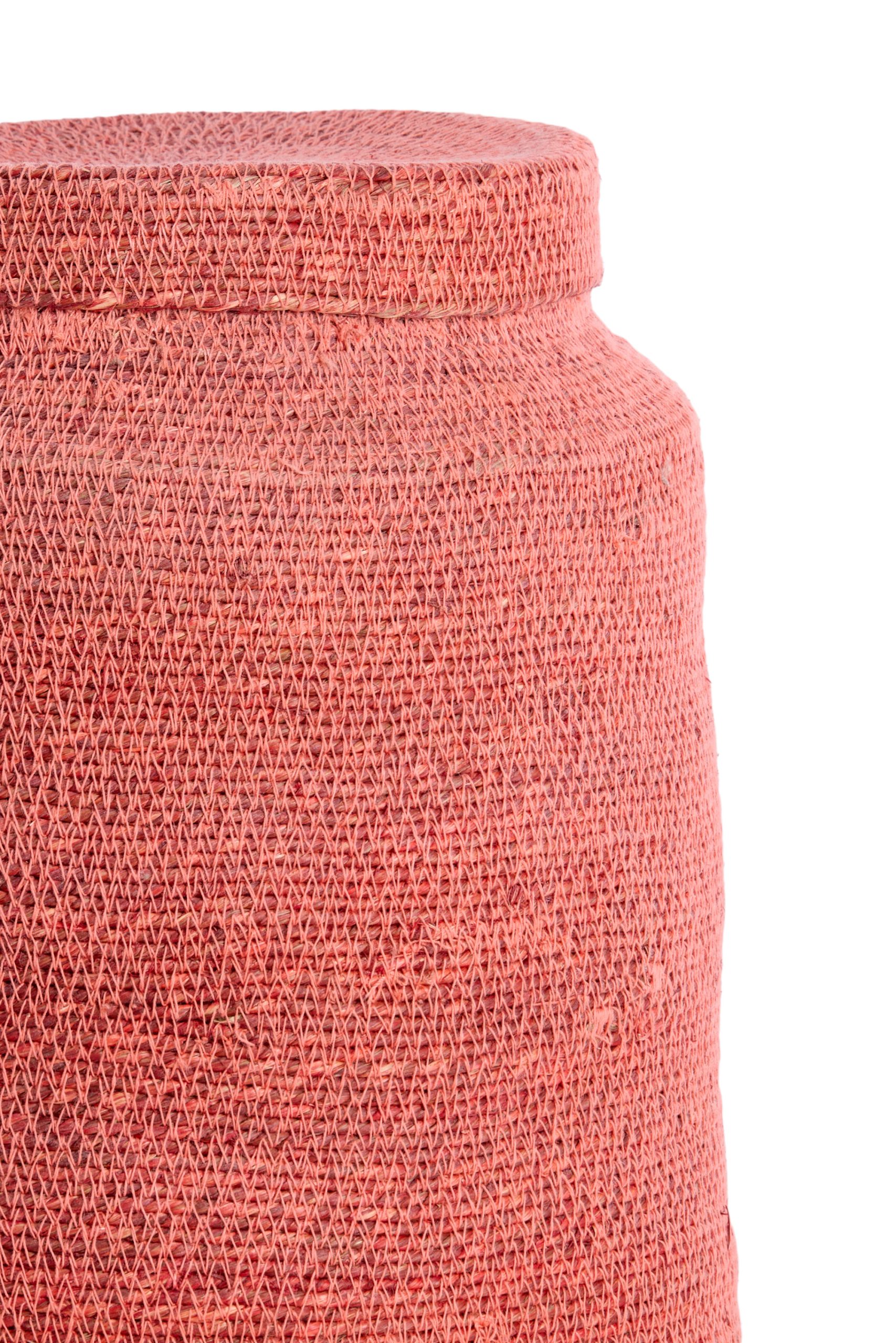 Light & Living Mand S/2 Ø25x32,5+Ø33x38 cm BETANIA zeegras licht roze+roze