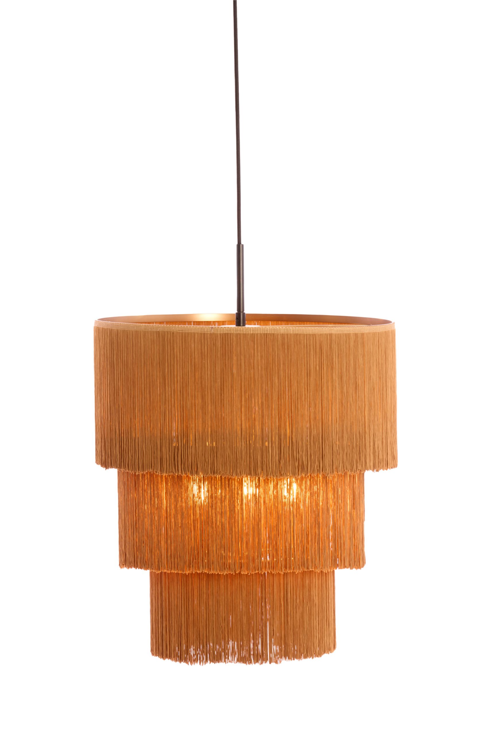 Light & Living Hanglamp 3L Ø45x50 cm MALAIKA bruin