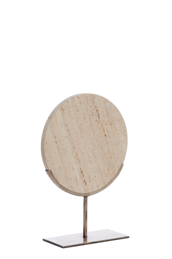 Light & Living Ornament op voet 25,5x10x38,5 cm MORENO zand travertin