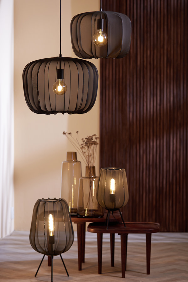 Light & Living Hanglamp Ø50x37,5 cm PLUMERIA zwart