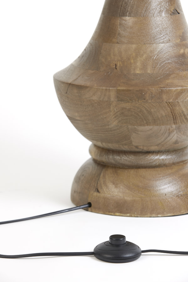 Light & Living Vloerlamp Ø30x130 cm NICOLO hout mat bruin