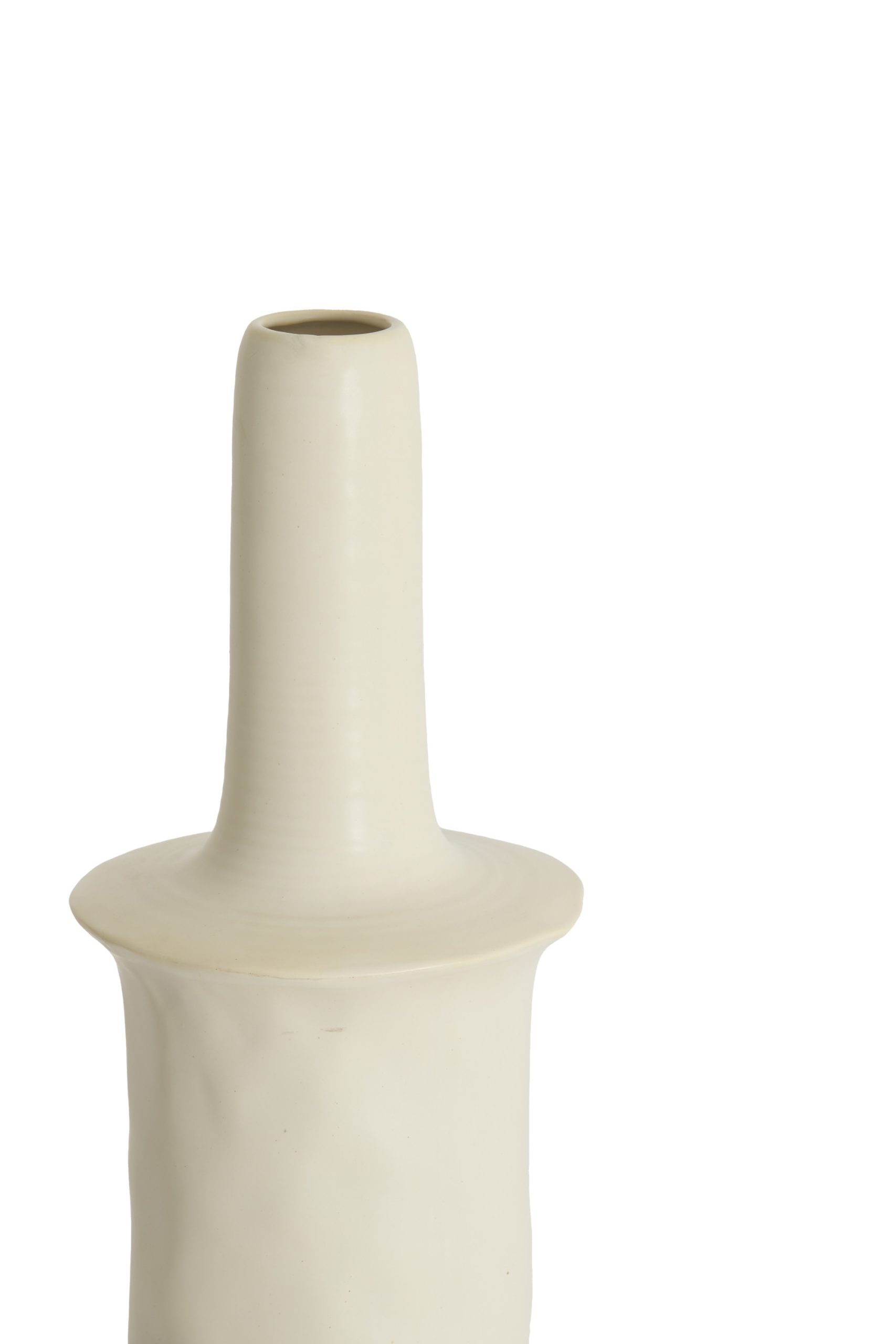 Light & Living Vaas deco Ø20x65,5 cm SENNES keramiek mat crème