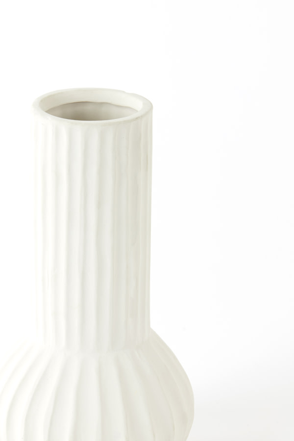 Light & Living Vaas deco Ø14x26 cm FEYO keramiek crème