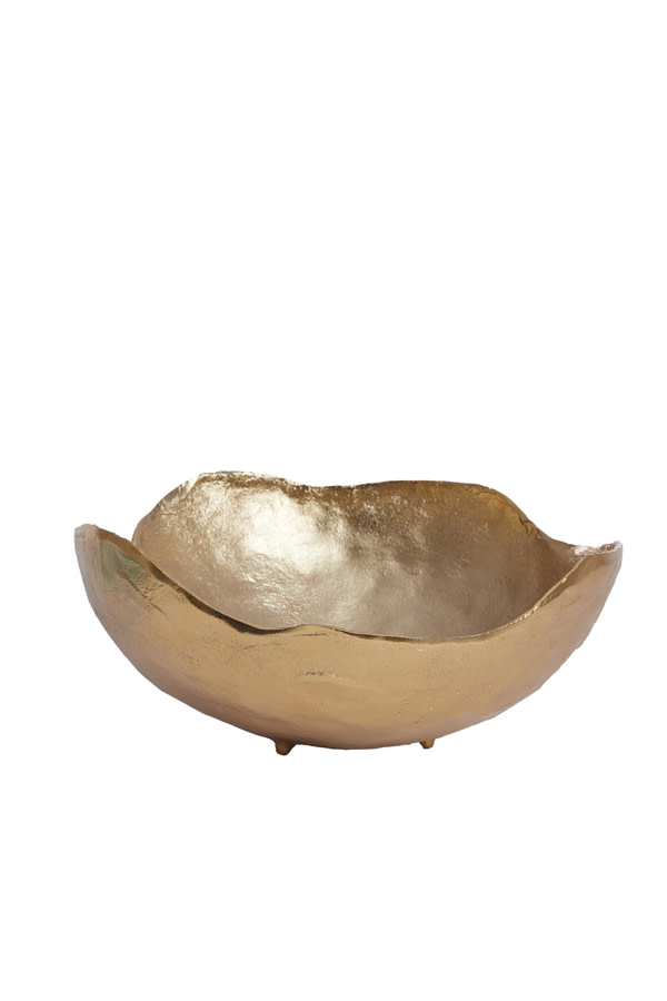 Light & Living Schaal Ø28x11,5 cm HAZAL licht goud