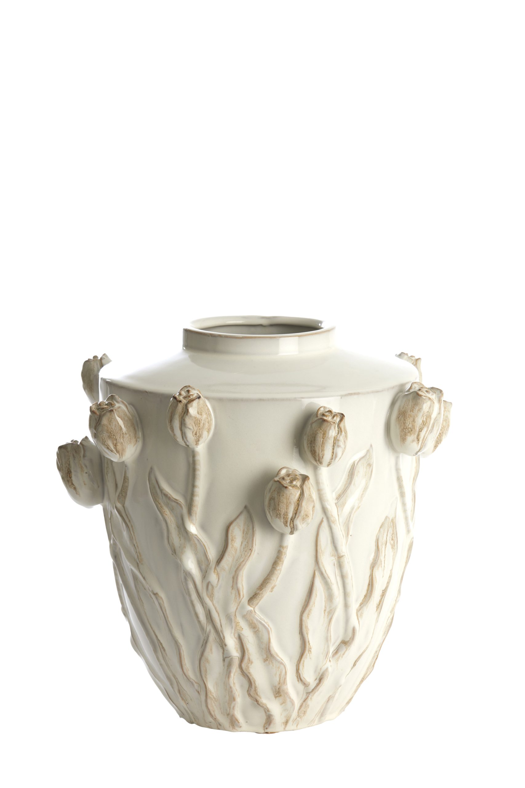 Light & Living Vaas deco Ø36x36 cm JUANA keramiek crème