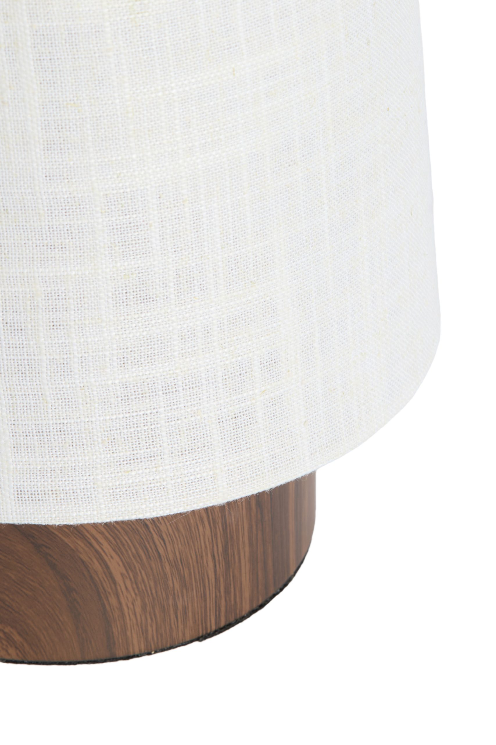 Light & Living Tafellamp Ø15x42 cm HOWIE hout print donker bruin+crème
