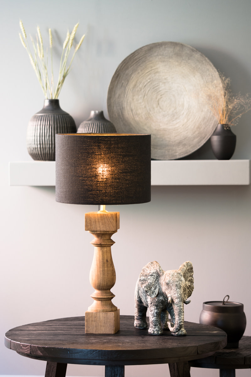 Light & Living Lampvoet 10x10x47 cm CUMANI hout naturel