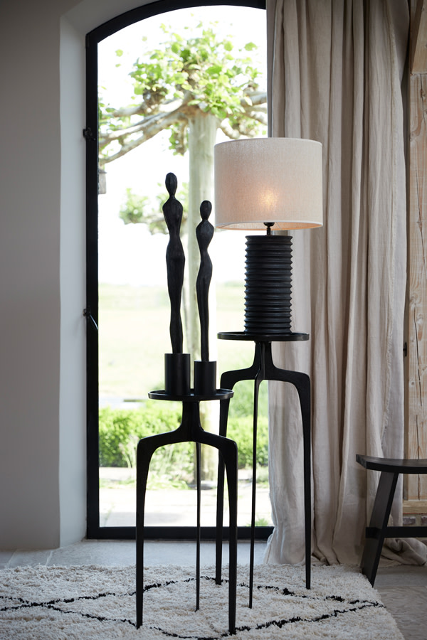 Light & Living Zuil S/2 Ø30x80+Ø35x100 cm PANO donker brons