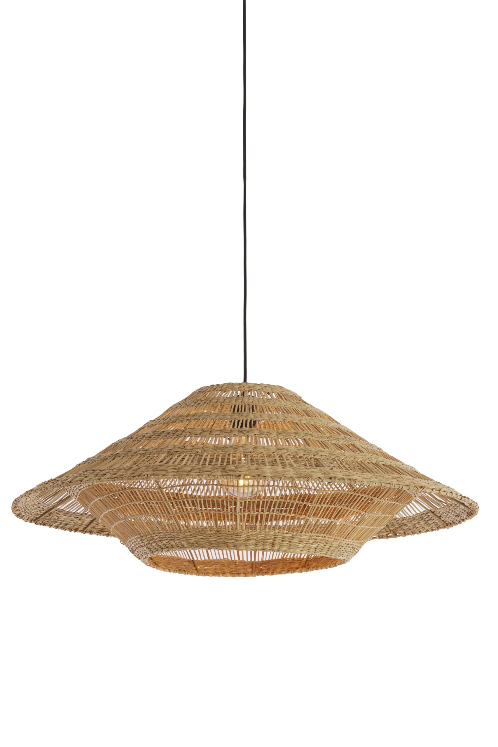 Light & Living Hanglamp Ø80x30 cm OWANA zeegras naturel