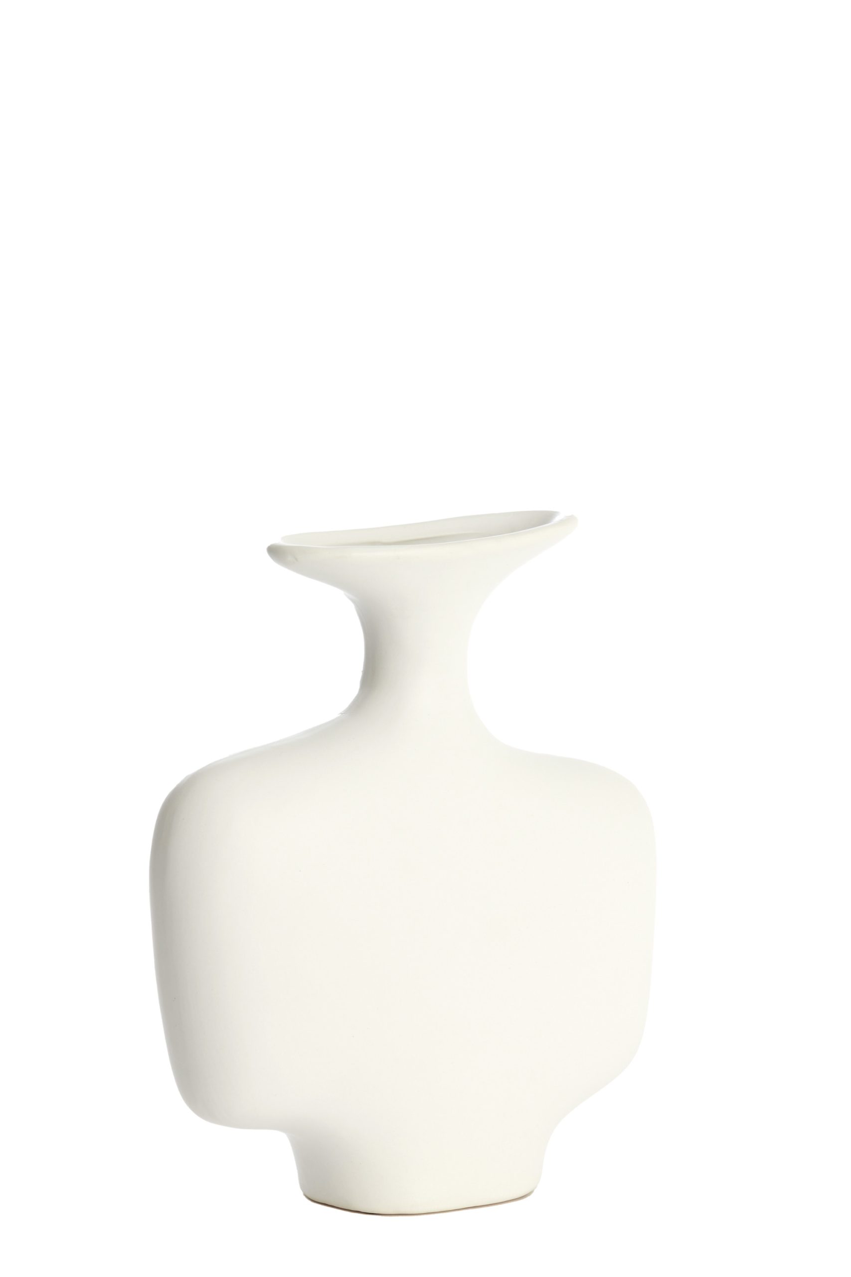 Light & Living Vaas deco 18x8x31 cm TROVO keramiek wit