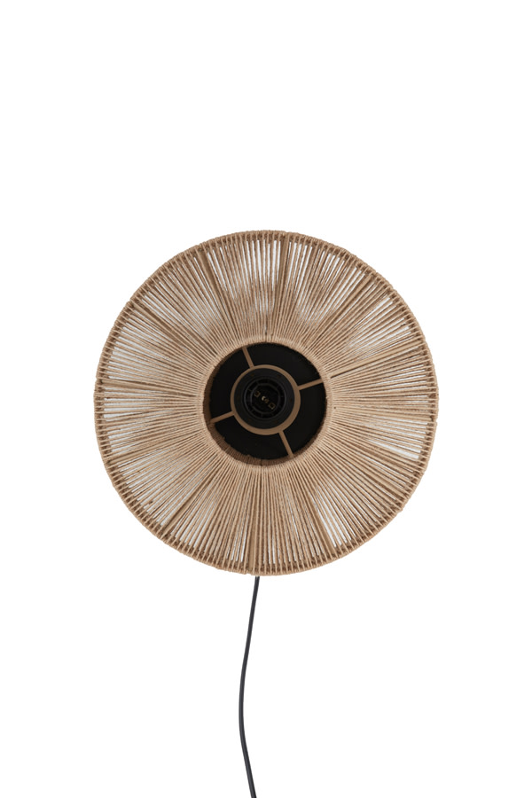 Light & Living Wandlamp Ø31x31 cm LYRA naturel+mat zwart