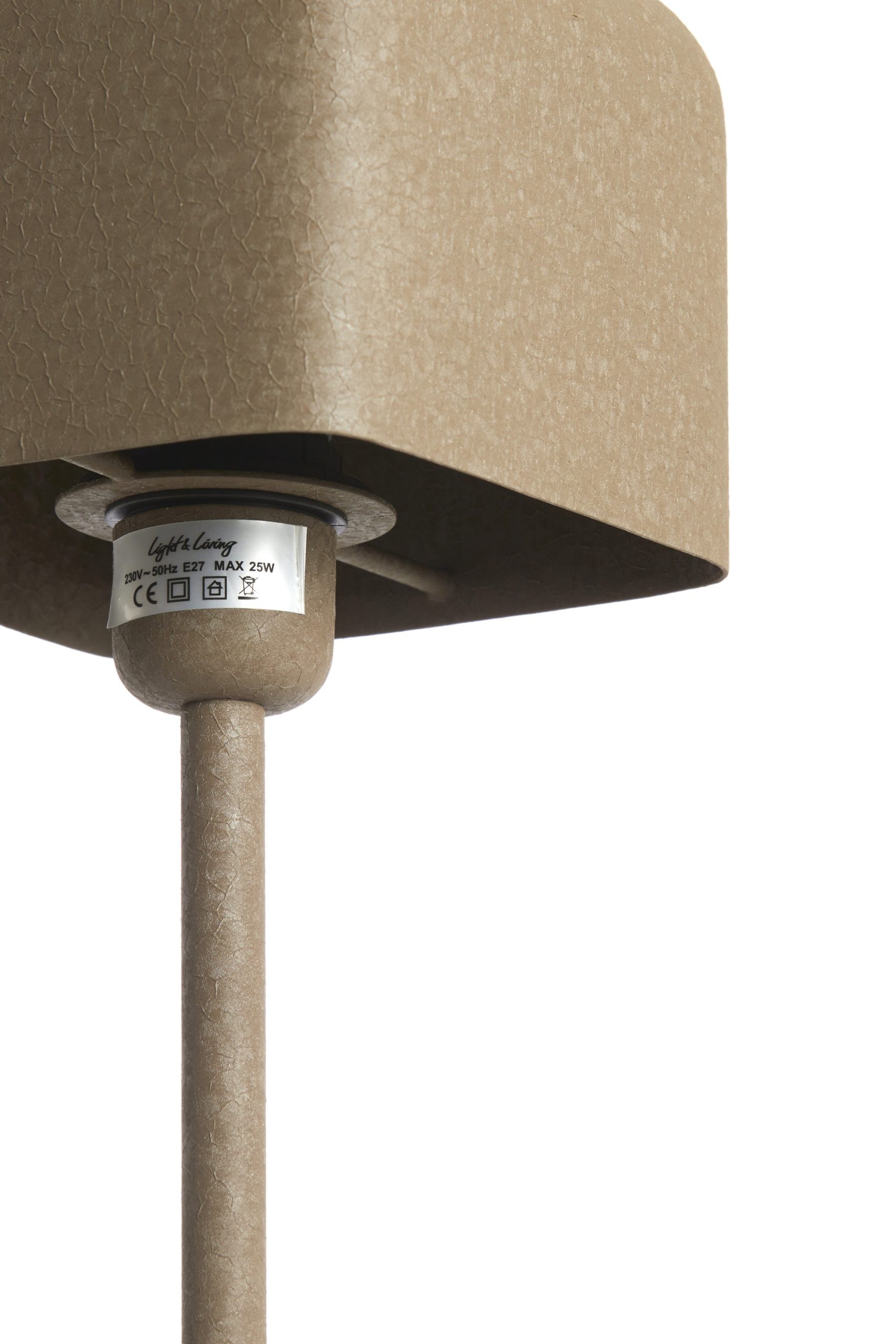 Light & Living Tafellamp 15x15x46 cm ELENIE mat donker bruin