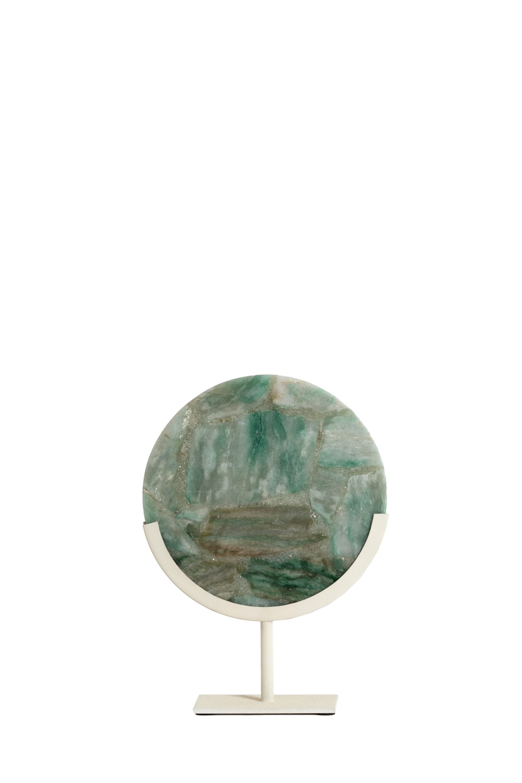 Light & Living Ornament op voet 25x10x35 cm GOUYA groen agaat+crème