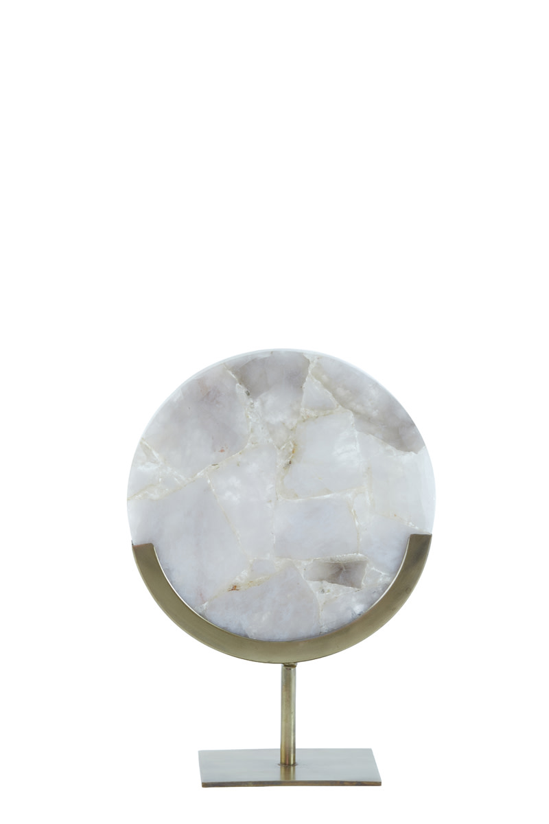Light & Living Ornament op voet 25x10x35 cm GOUYA grijs agaat+antiek brons