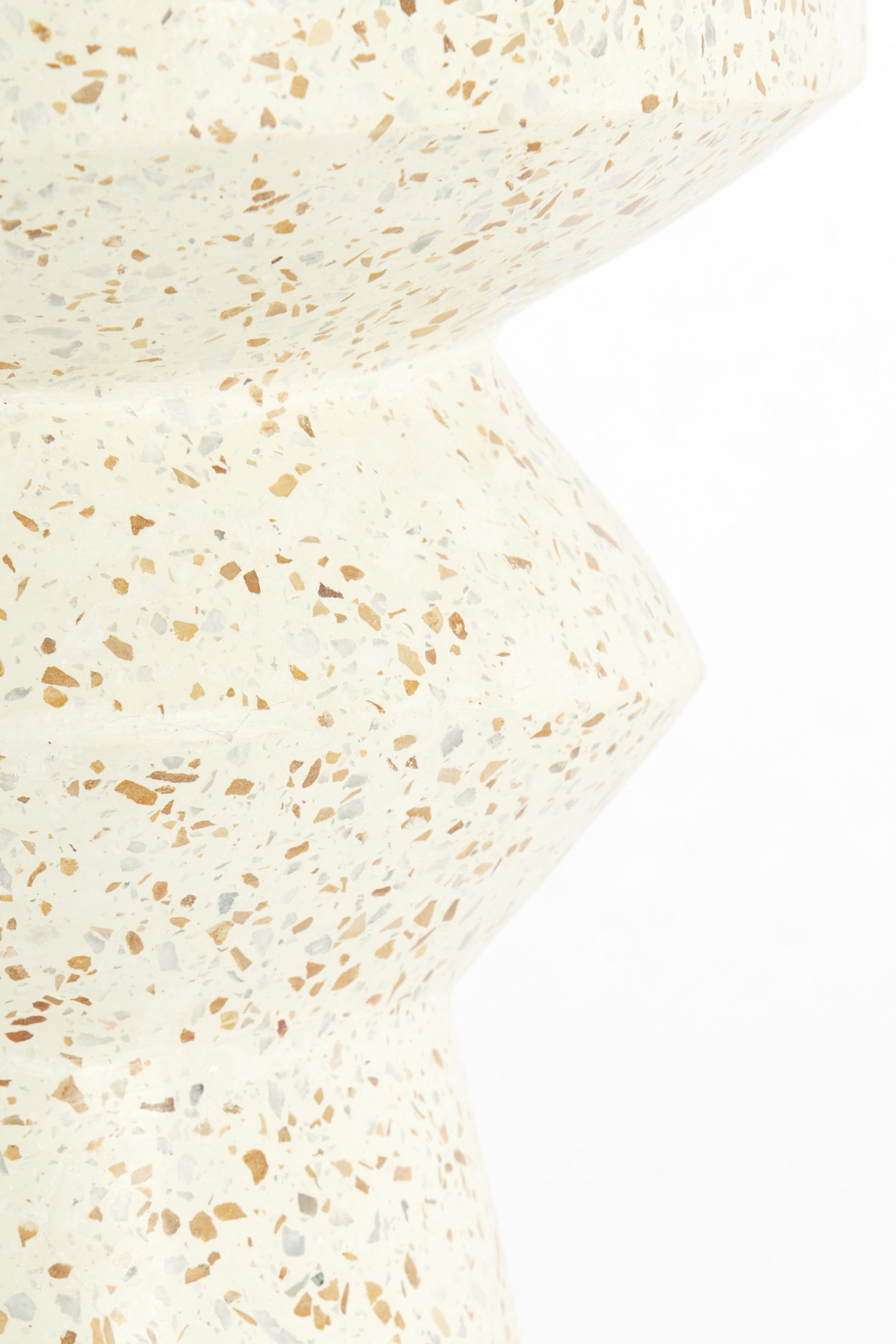 Light & Living Bijzettafel Ø32x47 cm SELLA terrazzo crème