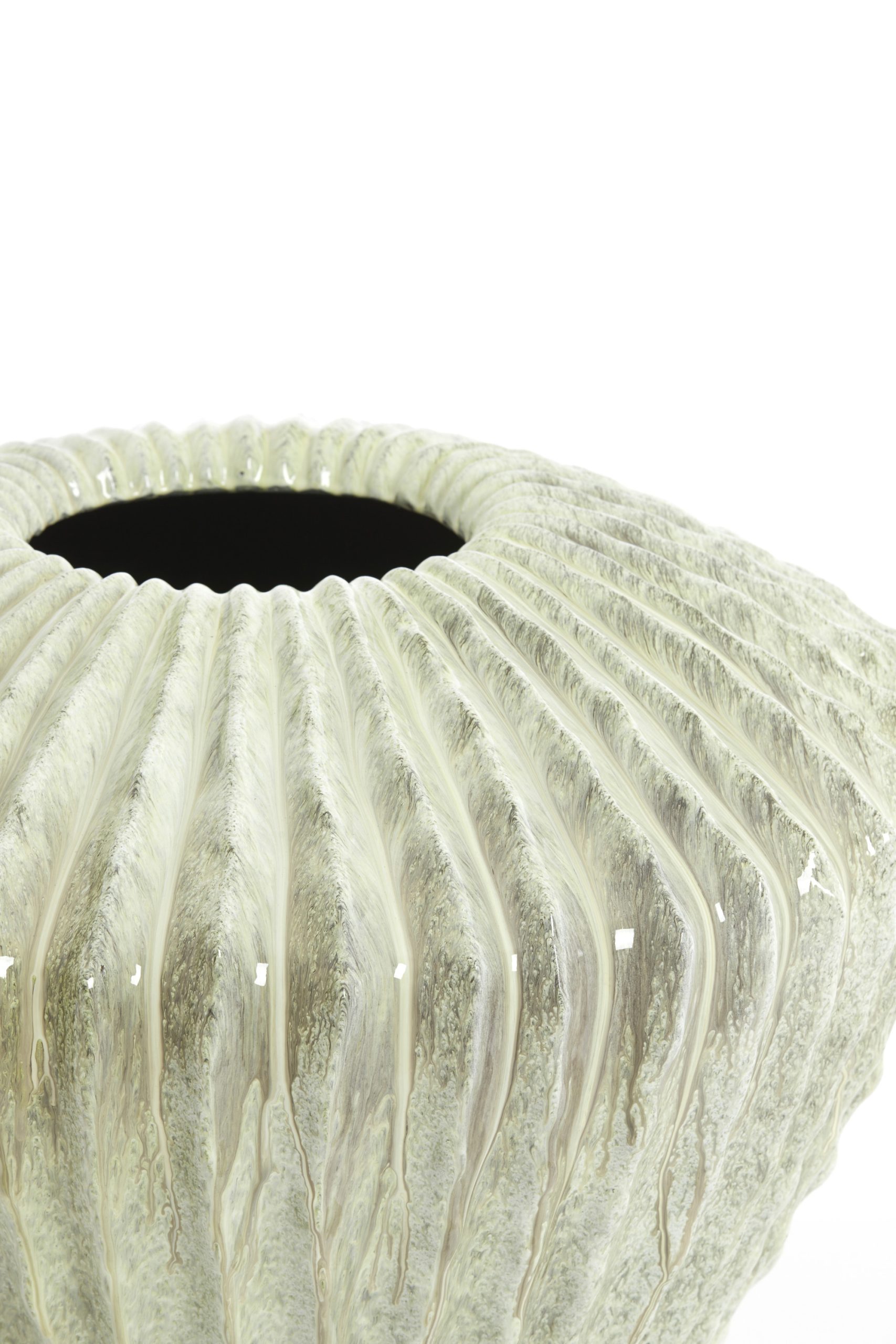 Light & Living Vaas deco Ø55x45 cm CACTI glans mint groen