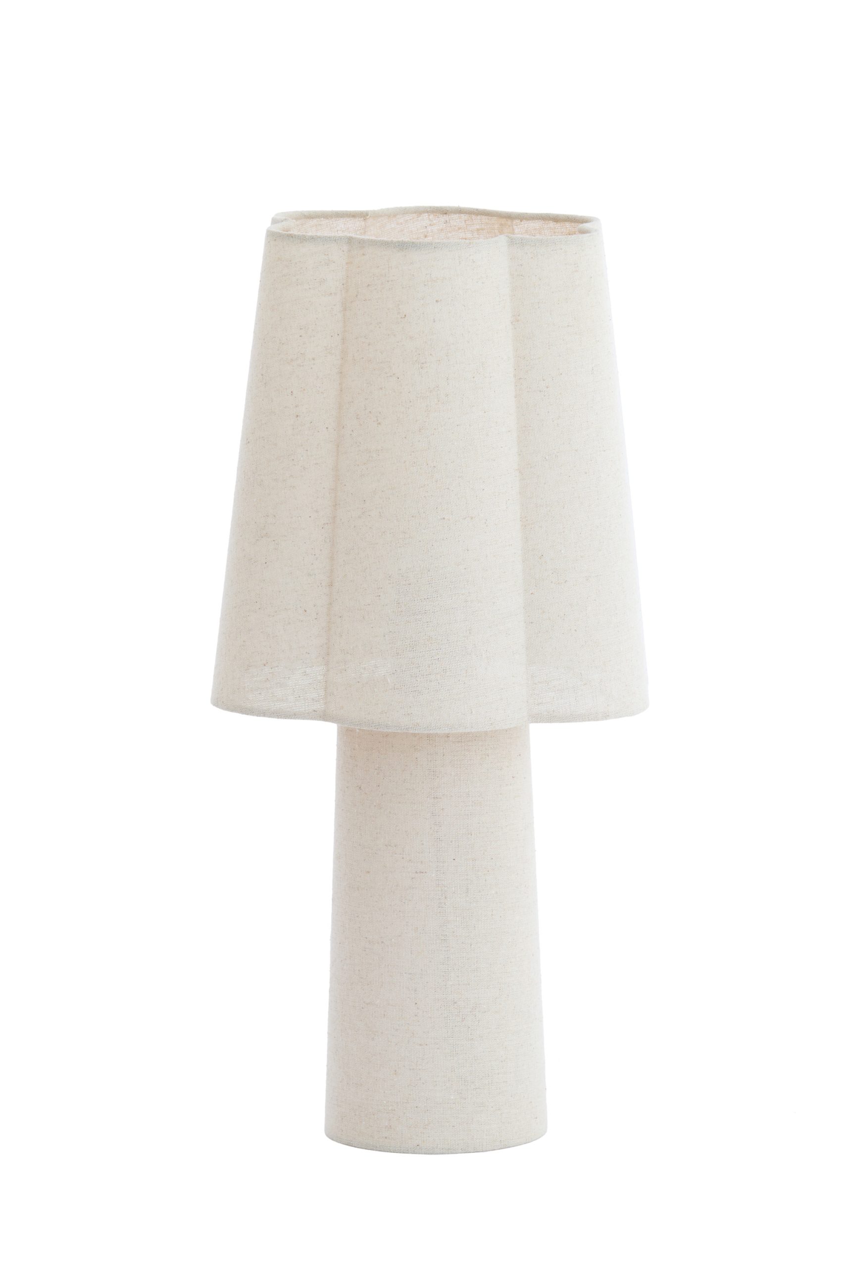 Light & Living Tafellamp Ø25x50 cm MUSABY linnen wit