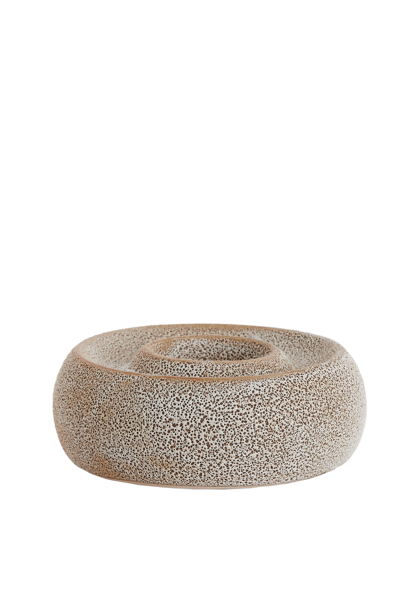 Light & Living Theelichthouder Ø20,5x7,5 cm OTHONI keramiek crème-zwart